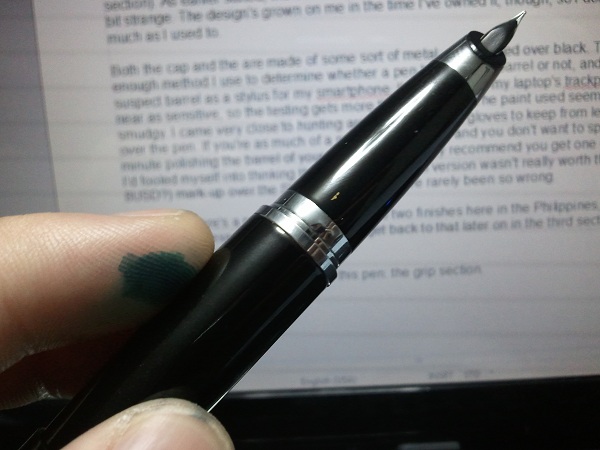 Sheaffer Taranis Medium Nib Fountain Pen, Stormy Night, Chrome Trim  (E0944053-PB2)